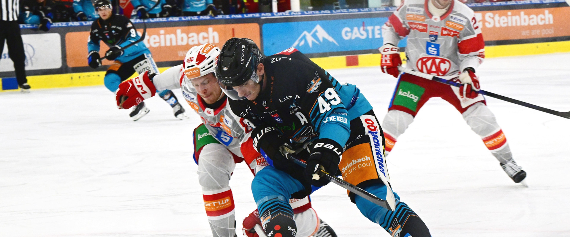 Die Rotjacken treffen am Sonntag auf die Black Wings Linz, die sie in den beiden bisherigen Saisonduellen jeweils knapp besiegen konnten