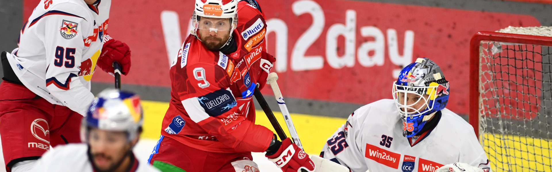 Jan Muršak und die Rotjacken messen sich am Sonntag zum vierten Mal in der laufenden Saison mit Titelverteidiger Salzburg