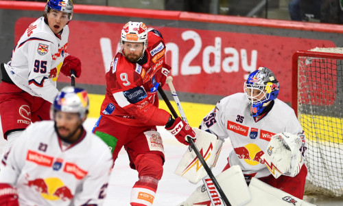 Jan Muršak und die Rotjacken messen sich am Sonntag zum vierten Mal in der laufenden Saison mit Titelverteidiger Salzburg