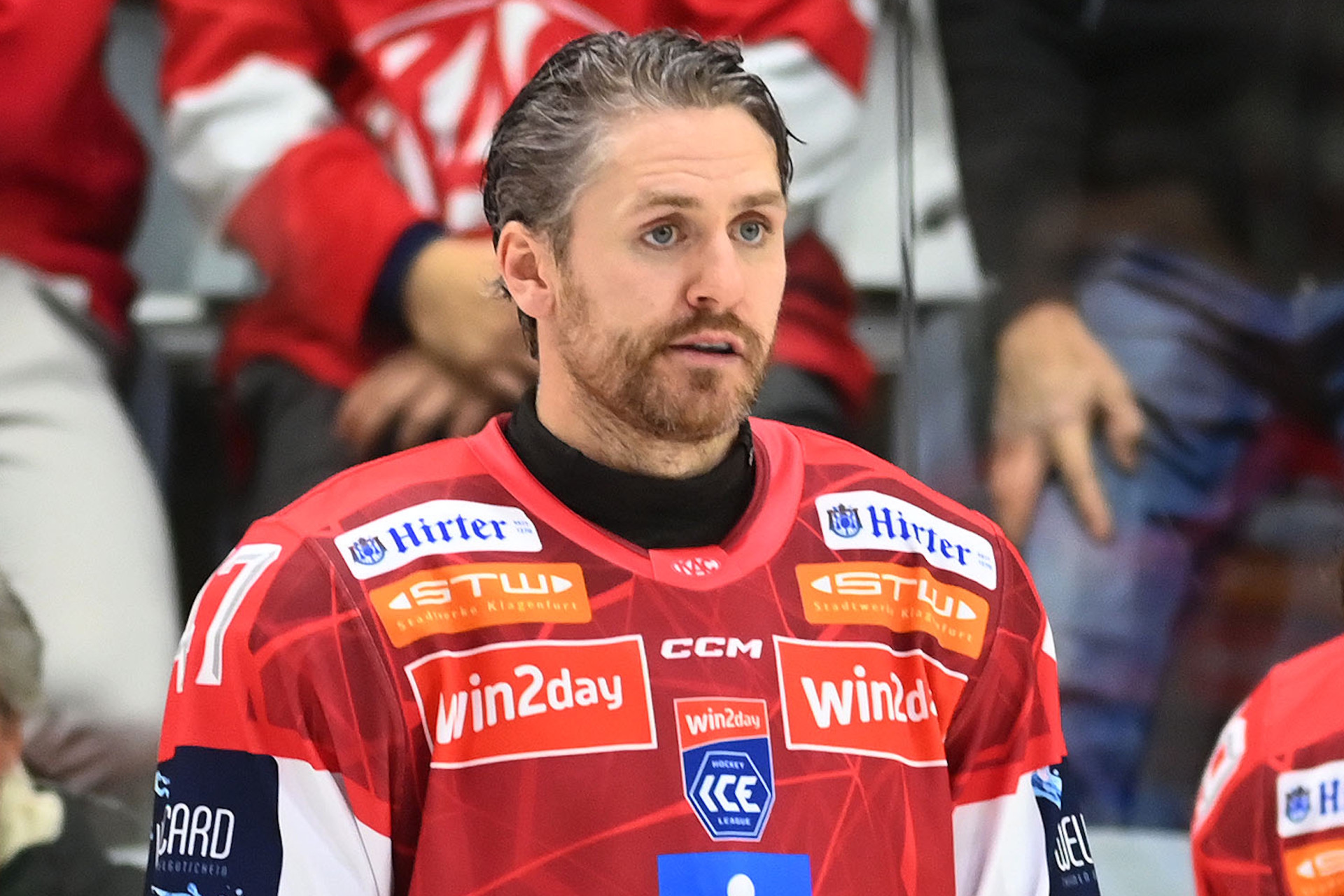 Jordan Murray vor dem ersten Viertelfinalspiel gegen Fehérvár AV19