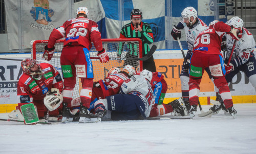 Die Rotjacken mussten am Dienstagabend in Ungarn den Ausgleich in der Viertelfinalserie hinnehmen