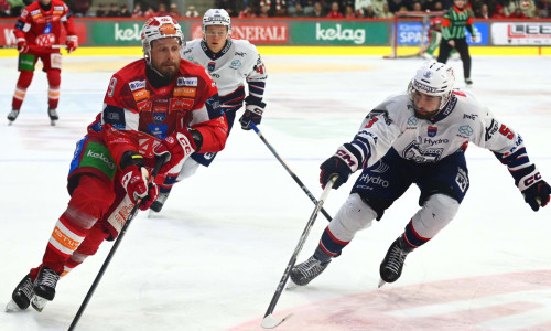 Mit fünf Zählern ist Jan Jan Muršak derzeit der zweitbeste KAC-Scorer in der Viertelfinalserie