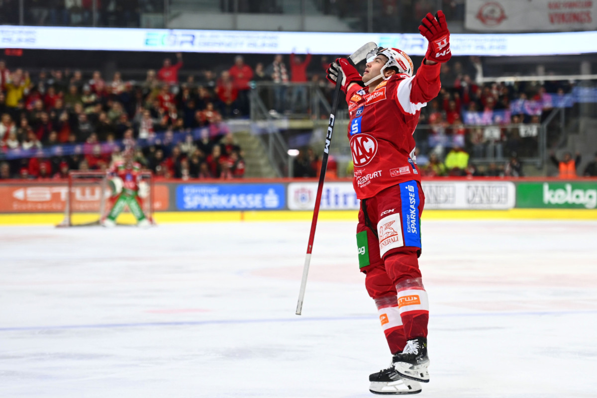 Nolan Moyle erzielte in 13 Ligaspielen für den EC-KAC zwei Treffer