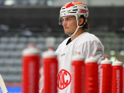 Jacob Hudson in seinem ersten Training bei den Rotjacken