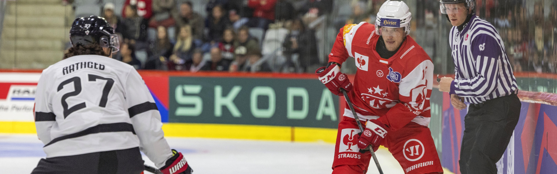 Simeon Schwinger und die Rotjacken empfangen am Samstag wie schon 2024 Fribourg-Gottéron