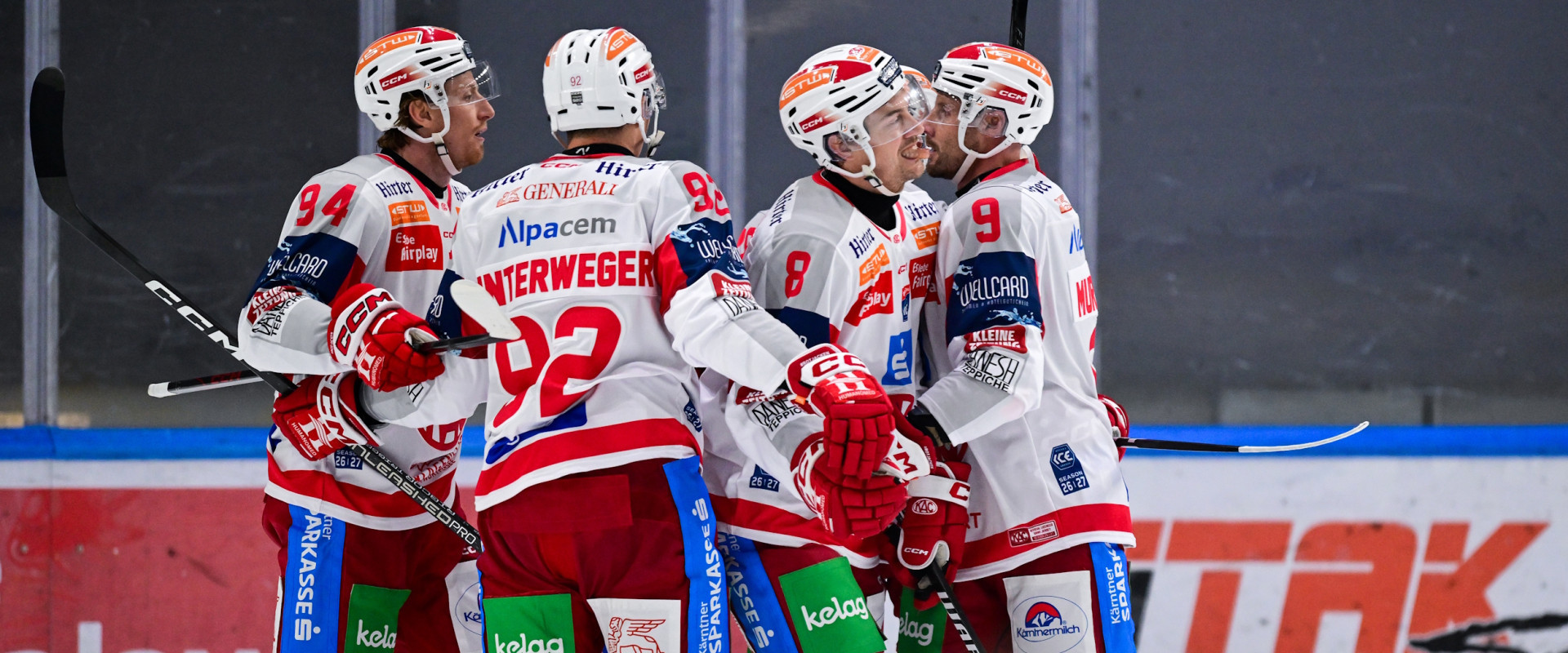 Der EC-KAC durfte auch in Ljubljana sieben Mal jubeln