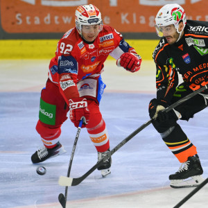 Clemens Unterweger steuerte am Sonntag drei Torvorlagen zum KAC-Sieg gegen Graz bei