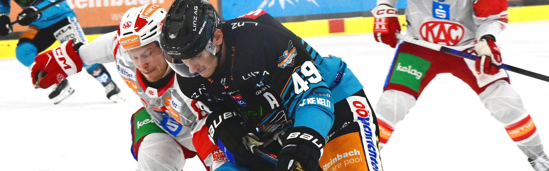 Die Rotjacken treten am Sonntagabend auswärts bei den Black Wings Linz an