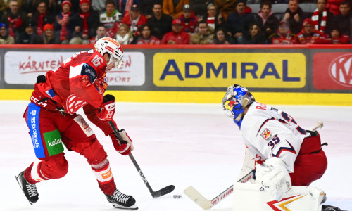 Simeon Schwinger und die Rotjacken empfangen am Sonntag im TV-Spiel den EC Salzburg in Klagenfurt