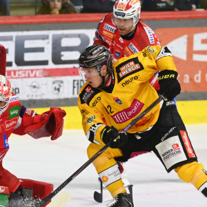 Ex-KAC-Stürmer Senna Peeters sorgte für die frühe Führung für die Capitals