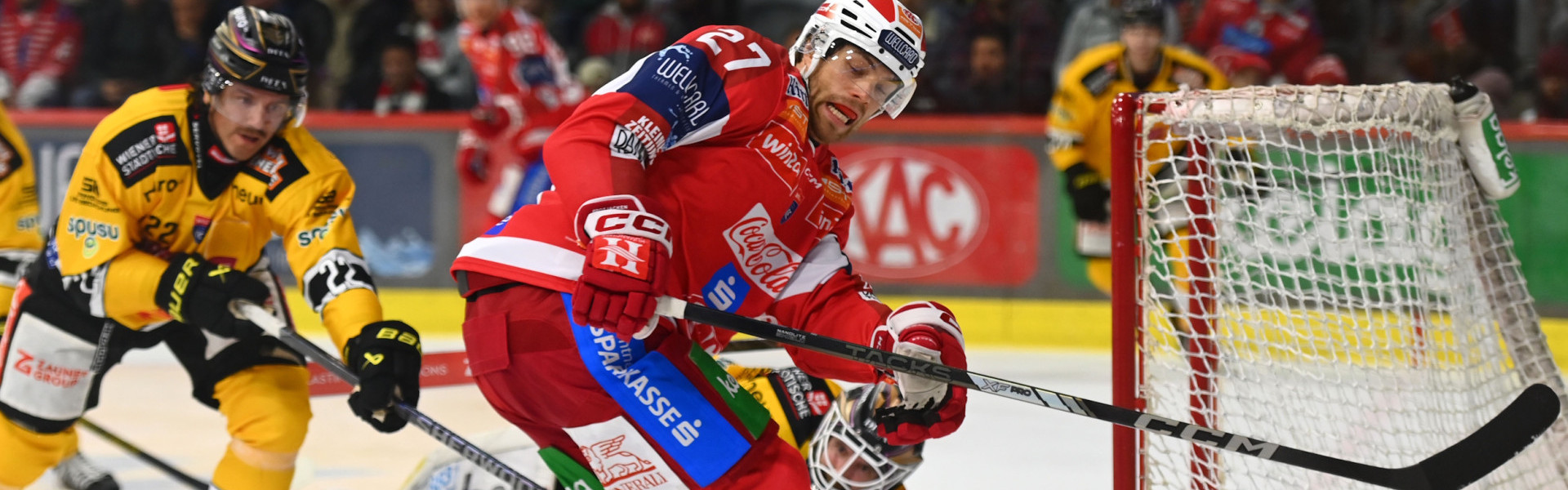 Kapitän Thomas Hundertpfund und die Rotjacken mussten sich zu Hause den Vienna Capitals geschlagen geben