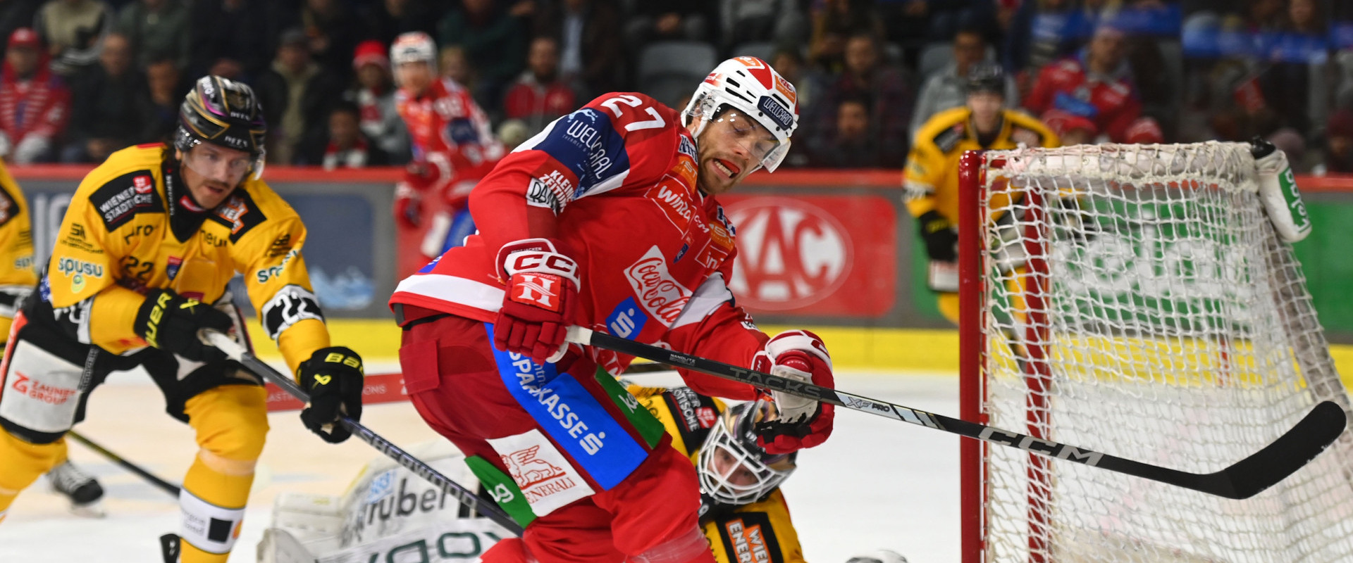 Kapitän Thomas Hundertpfund und die Rotjacken mussten sich zu Hause den Vienna Capitals geschlagen geben