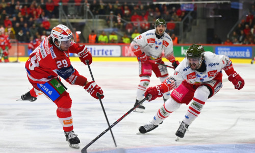 Jacob Hudson erzielte seinen ersten Heimspieltreffer in der Liga für den EC-KAC