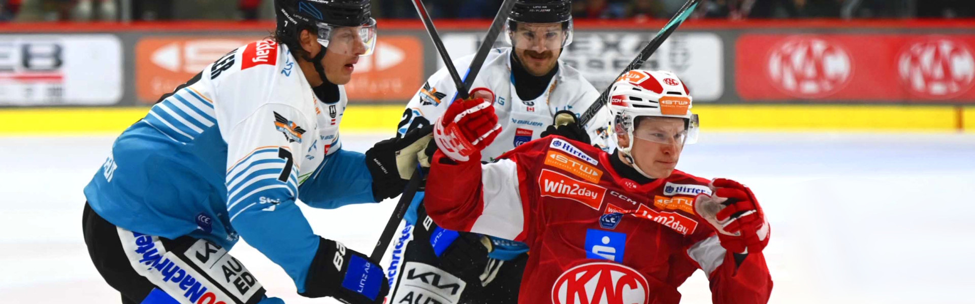 Tobias Sablattnig und die Rotjacken stemmen sich den formstarken Black Wings Linz entgegen